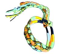 Générique Lot de 3 bracelets brésiliens vert fluo orange rond en coton pour homme femme enfant, voeux à nouer