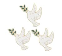 Générique Lot De 3 Broches Paix Épingles À Revers À Étiquette Broche Oiseau En Métal Badges Oiseaux Bijoux Pigeon