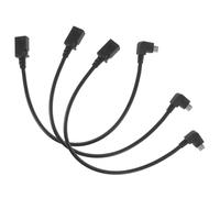 Générique Lot de 3 Câbles USB A vers Micro USB à Angle Droit 90 Degrés, Cuivre sans Oxygène, Fiable et Facile à Brancher, pour Charge et Transfert de Données