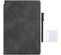 Générique Lot de 3 cahiers effaçables portables, carnet mémo réutilisable avec 3 stylos à pointe fine et 3 chiffons, dossier PU gris étoilé, accessoire de bureau pour réunions, études et tâches