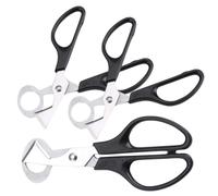 Générique Lot de 3 Ciseaux à Coquilles d'Œufs de Caille en Acier Inoxydable Noir Petit Ouvre-Œufs Précis pour Couper les Coquilles Outils Cuisine Pratiques