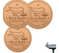 Générique Lot de 3 disques de Nettoyage en cuivre Pur à 99,99%, pour Toutes Les Saisons, pour Bain d'oiseaux, Bol et Fontaine de Jardin