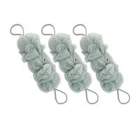 Générique Lot de 3 Éponges de Exfoliantes Dos en Polyester et Pe, Gommage Corporel Moussant pour Bain, Nettoyage et Doux