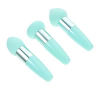 Générique Lot de 3 Éponges de Maquillage Souples en Latex Poignée Pp, Texture Dense pour Application de Fond de Teint, pour Maquillage Visage en Voyage