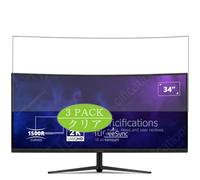 Générique Lot de 3 Film de Protection d'écran, compatible avec ViewSonic VX3418C-2K VA3420C 34" monitor, Film Protecteur Screen Protector (non vitre verre trempé)