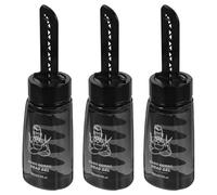 Générique Lot de 3 Flacons Applicateurs Vides pour Gel Coiffant 260 Ml avec Peigne Intégré Plastique Solide Rechargeables Outil de Coiffure Pratique pour Application Précise à Domicile