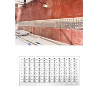 Générique Lot de 3 grilles de Drainage en Acier Inoxydable, couvercles de tranchée Robustes, grilles de Drainage en métal for Cour, Trottoir, Parc, Jardin, Centre Commercial, clôture(11.8in)