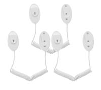 Générique Lot de 3 Laisses de Télécommande en Plastique Blanc avec Crochet Auto-adhésif, Câble Rétractable Simple à Installer et Facile à Utiliser pour Téléphone Mobile et Tablette