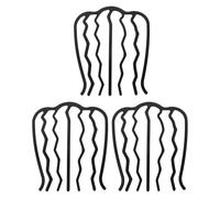 Générique Lot de 3 Peignes à Dents Latérales en Tissu Résistant Accessoires pour Cheveux Épais et Longs Fourchettes à Cheveux Polyvalentes pour Coiffure Féminine Quotidienne