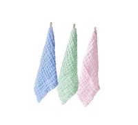 Générique Lot de 3 Petites Serviettes Visage Bébé en Fil de Coton Absorbant, Essuie-salive Protecteur pour Filles et Tout-petits, pour Toutes Tenues