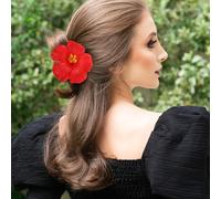 Générique Lot de 3 Pinces à Cheveux Fleurs en Eva Forme Fleur Hawaïenne, Fixation Directe sans Glisser, Natation Vacances