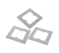 Générique Lot de 3 Plaques Décoratives pour Prises Électriques 86 Type Gris en Polycarbonate Cache-Trou Mural pour Mur Cadre de Prise Électrique Masque les Interstices Installation