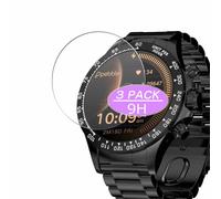 Générique Lot de 3 Protection d'écran en Verre Trempé, compatible avec Pebble Zenith 1.53" smart watch smartwatch, 9H Film Protecteur Tempered Glass Screen Protector