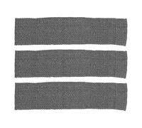 Générique Lot de 3 Serviettes Exfoliantes Corps Dos, Double Face, Tissu Noir à Carreaux, Gommage Doux, Portable Bain et Voyage, Accessoires Exfoliants pour Peau Lisse