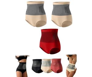 Générique Lot de 3 Short Sculptant Thermogénique Brûleur De Graisse, Short Gainant 4 en 1, Gainant Ventre Plat Taille Haute pour Femme, Pantalon de Yoga Raffermissant et Façonnant, Slip Modelant Doux