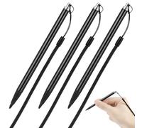 Générique Lot de 3 Stylets pour Écran Tactile Résistif avec Cordon à Ressort Anti-Perte Stylets Métalliques Précis Compatibles Tablettes et Terminaux Industriels Numériques pour Navigation