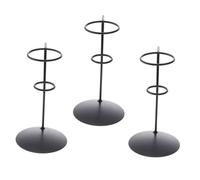 Générique Lot de 3 Supports à Glace en Métal Présentoir à Cornets d'Œuf Base Stable pour Présenter Cornets de Glace et Décorations