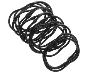 Générique Lot de 30 Anneaux Fer Noir, Crochets Robustes et Design Unique pour Rideaux de Bain, Structure Simple pour Salle de Bain