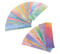 Générique Lot de 30 Marque-pages Religieux Inspirants en Papier Versets Bibliques Aquarelle, Design Créatif pour Carnets et Journaux, Accessoires pour Étude Biblique
