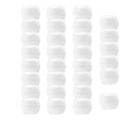 Générique Lot de 30 Mini Pots Cosmétiques Vides En Polypropylène avec Couvercle Hermétique, Adaptés Aux Crèmes pour Le Visage et Aux à Lèvres, Blanche