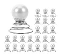 Générique Lot de 36 Épingles à Cheveux Spirales en Métal Perles Blanches, Accessoires Mariage pour Chignons, Épingles Décoratives pour Demoiselles D'honneur et Coiffures Élégantes