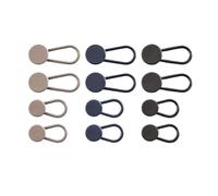 Générique Lot de 4/12 rallonges de Taille for Jean sans Couture Easy-Adjust - Les extenseurs de Boutons de Pantalon réglables ajoutent 1 à 1,4 Pouce Unisexe en Kaki/Bleu/Noir(12pcs)