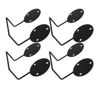 Générique Lot de 4 Barres de Maintien Antidérapantes en Métal Noir pour Matelas, Fixations sans Perçage Compatibles Sommier et Cadre de Lit, Stabilisateurs de Matelas pour Maison et