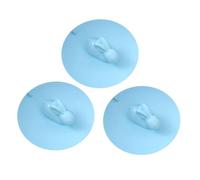 Générique Lot de 4 Bouchons de Vidange en Silicone Bleu 10 CM Bouchon de Vidange pour Évier et Bassin Joint d'Étanchéité Système à Pression Pop-Up Cuisine et Salle de Bain