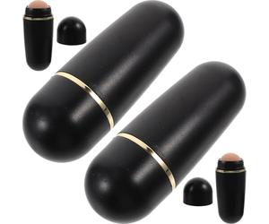 Générique Lot de 4 Boules Absorbantes en Pierre Volcanique Mini Boules Spéciales Absorbant L'Huile pour Visage Remplacements Efficaces pour Soin Peau Nettoyage Sébum et Hydratation