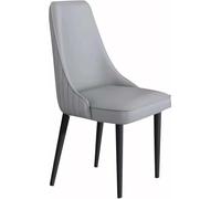 Générique Lot de 4 chaises de Salle à Manger en Cuir, Style Milieu du siècle Moderne, for Cuisine avec Pieds en métal, idéales for Un Salon ou Une Ferme.(J,Set of 8)