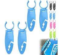 Générique Lot de 4 Clips de Fixation pour pagaie adaptés à Divers Kayaks et Planches (Bleu)
