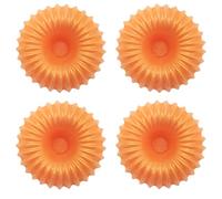 Générique Lot de 4 Couronnes de Cire fondante parfumée pour brûle-Parfum - Ambre - Durée brulage 8 Heures Environ par Fondant - Cire de Soja - Parfum de Grasse