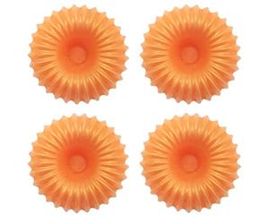 Générique Lot de 4 Couronnes de Cire fondante parfumée pour brûle-Parfum - Ambre - Durée brulage 8 Heures Environ par Fondant - Cire de Soja - Parfum de Grasse