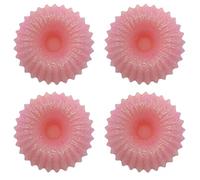 Générique Lot de 4 Couronnes de Cire fondante parfumée pour brûle-Parfum - Barbe à Papa - Durée brulage 8 Heures Environ par Fondant - Cire de Soja - Parfum de Grasse