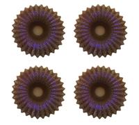 Générique Lot de 4 Couronnes de Cire fondante parfumée pour brûle-Parfum - Vanille Chocolat - Durée brulage 8 Heures Environ par Fondant - Cire de Soja - Parfum de Grasse