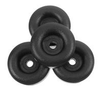 Générique Lot de 4 Coussins Tampons Ronds en Caoutchouc Noir, Amortisseurs D'impact pour Cargaison et Remorque, Pieds Antidérapants Faciles à Installer pour Camping et Chargement