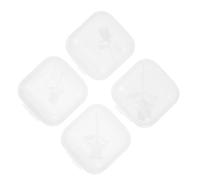 Générique Lot de 4 de Charges de Résine Rose Blanche en Plastique pour Décoration Maison et Remplissage Époxy Modèles Réalistes et Créatifs pour Mini-paysages