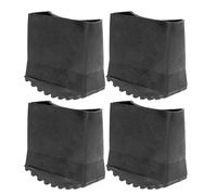 Générique Lot de 4 Embouts en Caoutchouc Antidérapants pour Pieds d'Échelle Protection Résistante 25 X 63 CM Patins de Rechange pour Échelle Sécurisée et Protection des Sols