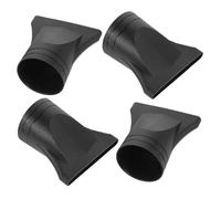 Générique Lot de 4 Embouts Noirs pour Sèche-cheveux, Accessoires Universels Compatibles 4-4,8 Cm, Concentrateur Étroit pour Séchage Précis et Coiffure Professionnelle, Pièces Détachées