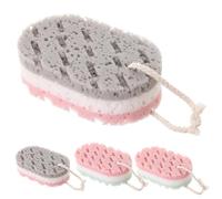 Générique Lot de 4 Éponges Exfoliantes Corps, Douce et Riche en Mousse, Éponge de Réutilisable pour Hommes et Femmes, Nettoyage en Profondeur