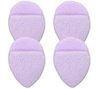 Générique Lot de 4 Éponges pour Nettoyage du Visage en Mousse Douce pour Exfoliation et Démaquillage, Design Lanière pour Lavage Quotidien du Visage, Couleur Pourpre