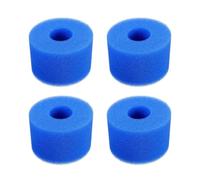 Générique Lot de 4 filtres de Piscine en Mousse Filtre Éponge Filtrante,Mousse pour Filtre Piscine,Cartouche Filtres en Mousse Réutilisables et Lavables,Filtre en Mousse pour Spa,Piscine
