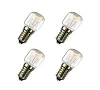 Générique Lot de 4 Lampes de sel 15W Ses E14 Ampoules pygmées pour réfrigérateur, Four, appareils résistants à la Chaleur 300°, Ses Incandescent dimmable,Pack of 4