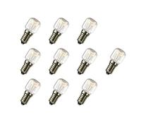 Générique Lot de 4 Lampes de sel 15W Ses E14 Ampoules pygmées pour réfrigérateur, Four, appareils résistants à la Chaleur 300°, Ses Incandescent dimmable,Pack of 10