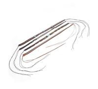 Générique Lot de 4 Lanières Décoratives pour Chapeau de Paille en Polyester Bandeaux Unisexes de Plage Multicolores Bande de Chapeau Flexible pour Bricolage et Décoration Estivale