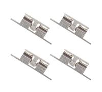 Générique Lot de 4 Loquets à Bille en Laiton Argenté 40 MM avec Vis Auto-Taraudeuses 3X12 MM Loquet à Bille de Tension pour Porte de Placard Quincaillerie Ajustable pour Meubles et