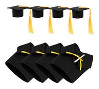 Générique Lot De 4 Mini De Remise De Diplôme Décoratifs pour Bouteille De Vin pour Fête