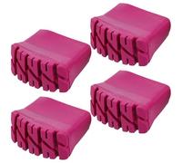Générique Lot de 4 Patins Antidérapants en Caoutchouc pour Pieds D’échelle Pliante, Protection Résistante et Stable 2,5 X 6,3 Cm, Accessoires pour Escabeau et Échelle Domestique,