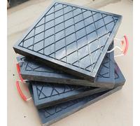 Générique Lot de 4 Patins de stabilisation pour Grue de 5 à 40 tonnes, stabilisateurs étanches pour Camion, remorque et cric - Surface texturée, poignée intégrée, empilables, incassables (50 x 50 x 8