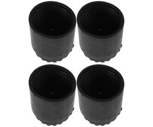Générique Lot de 4 Patins en Caoutchouc Antidérapants pour Pieds d'Échelle Télescopique Diamètre 48 MM Protections Robustes pour Escabeau Pliant Stabilisateurs Noirs pour Usage Intérieur